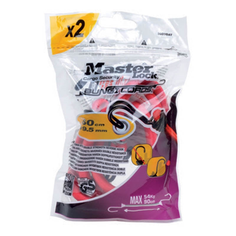 Master Lock 3020EURDAT Χταπόδι Ελαστικό Με Γάντζο 8mm x 60cm Σετ 2 Τεμ