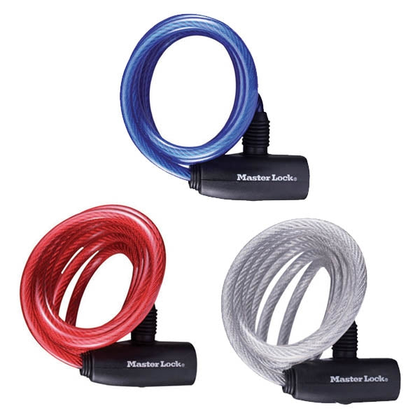 Master Lock 8127EURPRO Κλειδαριά Ποδηλάτου Συρματόσκοινο 8mm x 180cm Σε Διάφορα Χρώματ