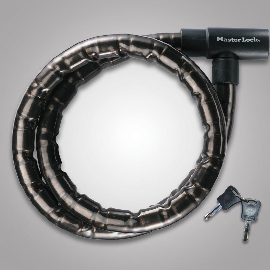 Master Lock 8218EURDPS Κλειδαριά Μοτοσυκλέτας Ποδηλάτου Συρματόσκοινο Με Κλειδί 22mm x 200cm