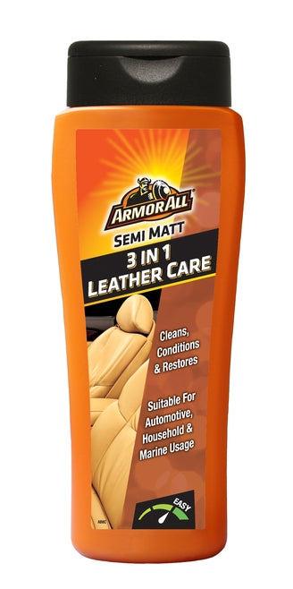 Armor All 3in1 Leather Care Semi Matt Λοσιόν Περιποίησης Δέρματος Ματ 3 Σε 1 250ml