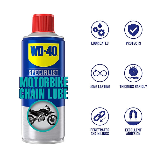WD40 Specialist Motorbike Chain Lube Λιπαντικό Αλυσίδας Μοτοσυκλέτας 400ml