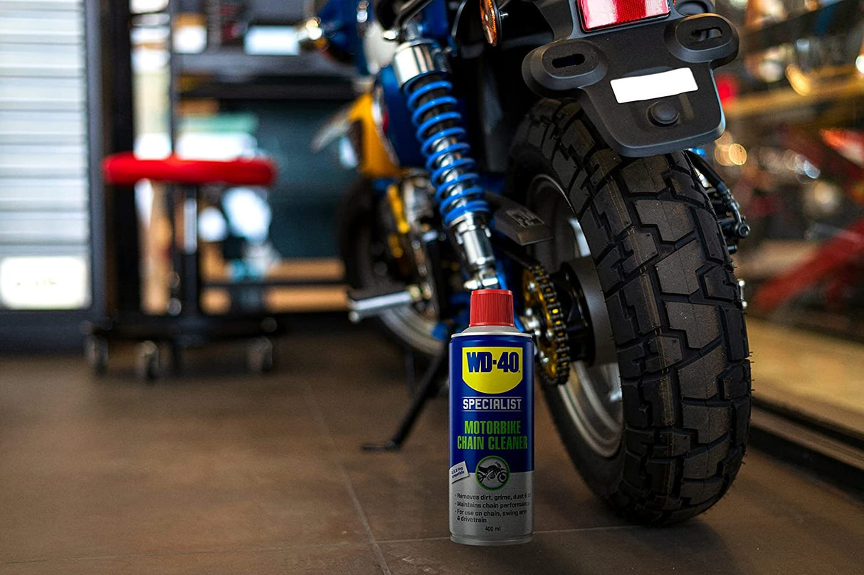 WD40 Specialist Motorbike Chain Cleaner Καθαριστικό Αλυσίδας Μοτοσυκλέτας 400ml