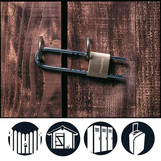 Master Lock 1950EURD Λουκέτο Ορειχάλκινο 50mm Με Ρυθμιζόμενο Λαιμό