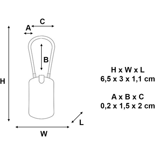 Master Lock 4684EURD Λουκέτο Συνδυασμού Αποσκευών 40mm Με Ταμπελάκι