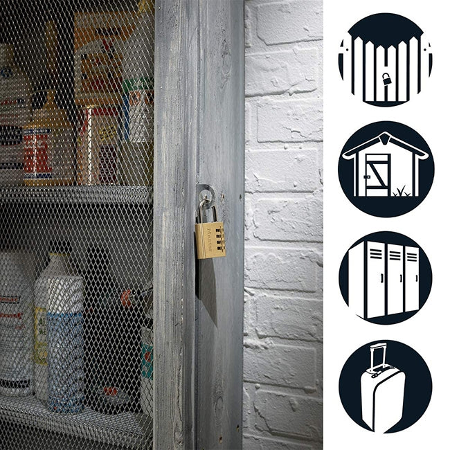 Master Lock 630EURD Λουκέτο Ασφαλείας Ορειχάλκινο Με Συνδυασμού 30mm