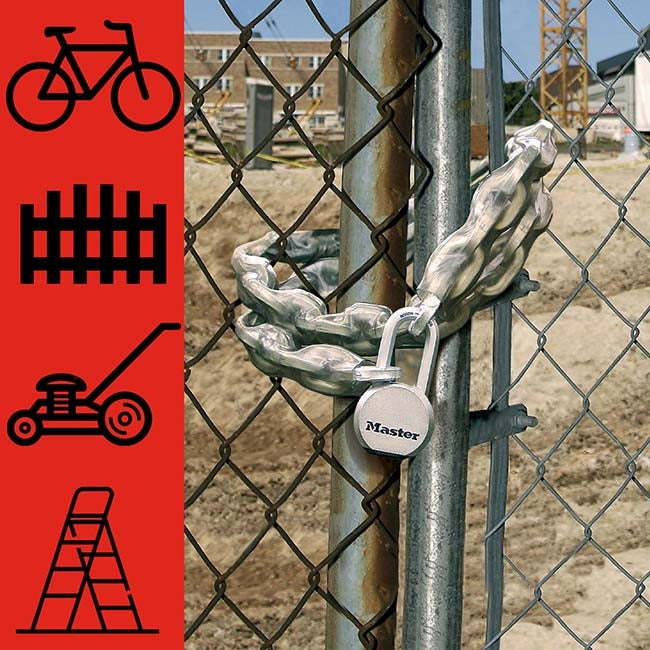 Master Lock 8019EURD Αλυσίδα Ατσάλινη Με Επένδυση Βινυλίου 10mm x 100cm