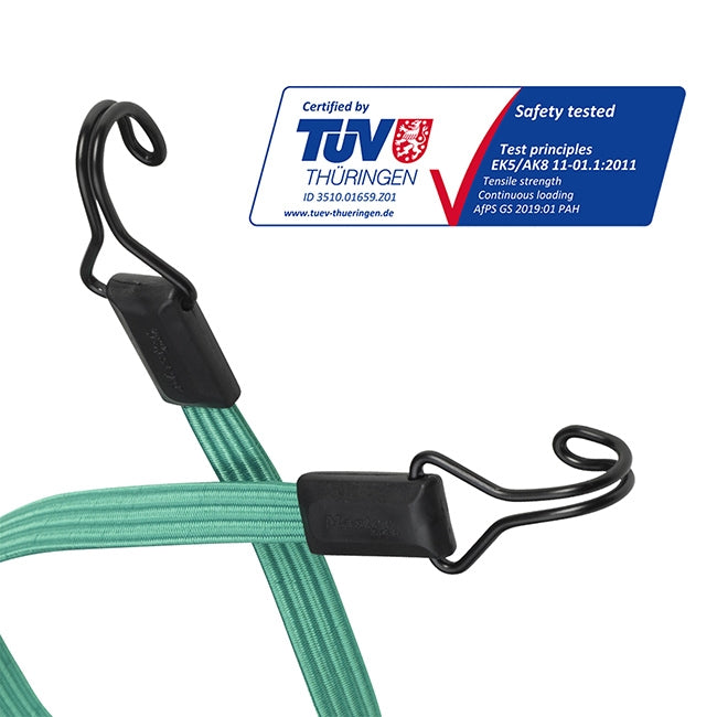 Master Lock 3225EURDAT Χταπόδι Επίπεδο 2 Άκρων Με Διπλό Γάντζο 18mm x 80cm Πράσινο