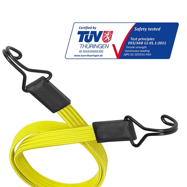 Master Lock 3226EURDAT Χταπόδι Επίπεδο 2 Άκρων Με Διπλό Γάντζο 18mm x 100cm Κίτρινο