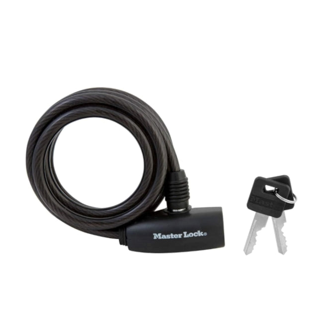 Master Lock 8126EURDPRO Κλειδαριά Ποδηλάτου Συρματόσκοινο Με Κλειδί 8mm x 180cm