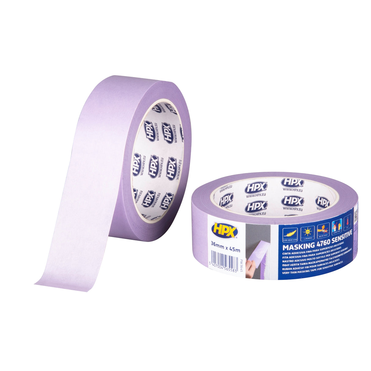 HPX 4760 Χαρτοταινία Βαφής Washi Για Ευαίσθητες Επιφάνειες Μωβ 36mm x 45mtr