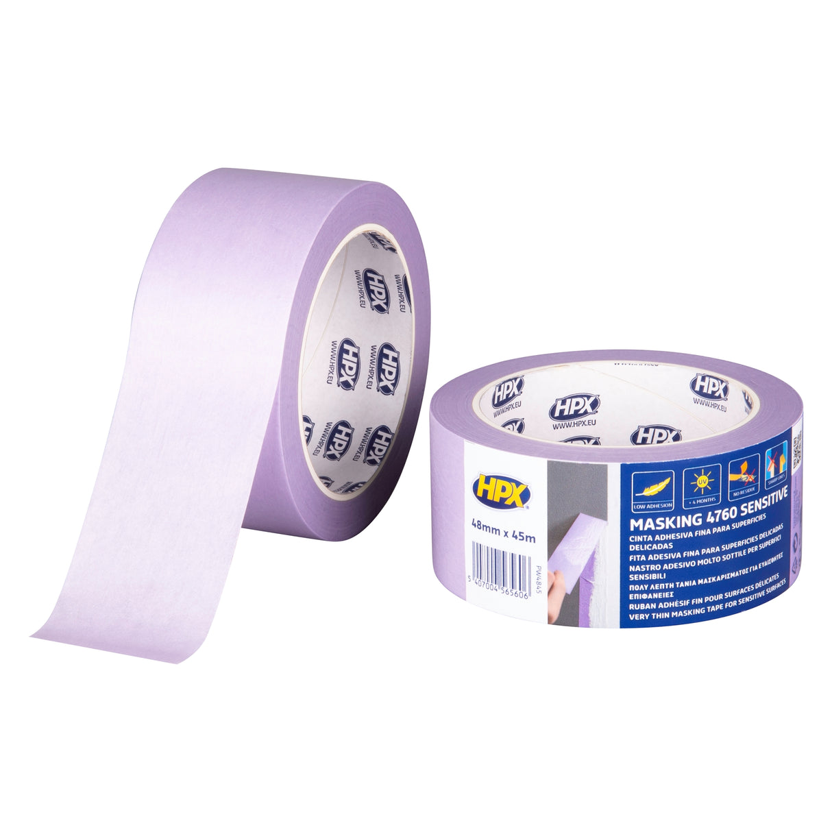 HPX 4760 Χαρτοταινία Βαφής Washi Για Ευαίσθητες Επιφάνειες Μωβ 48mm x 45mtr