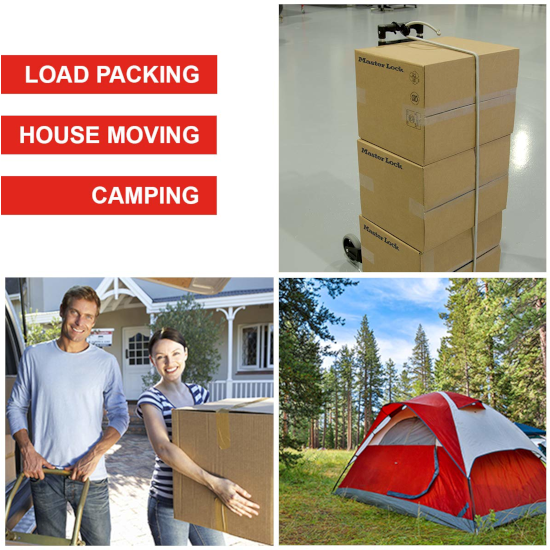 Master Lock 3138EURDAT Χταπόδι Με Διπλό Ατσάλινο Γάντζο & Ρυθμιζόμενο Μήκος 9.5mm x 0,15mtr-1,50mtr