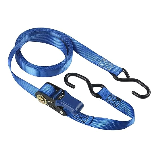 Master Lock 4366EURDAT Ιμάντας Πρόσδεσης Φορτίου Με Καστάνια & Ατσάλινους Γάντζους 5m x 25mm Μπλε