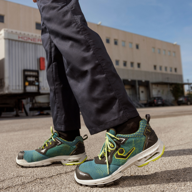 Base Roma S1PS ESD LG SC FO SR Παπούτσια Ασφαλείας Χαμηλά Με Προστασία Πολυμερές