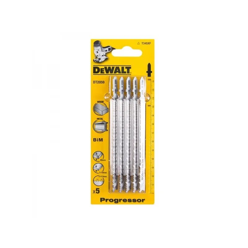Dewalt DT2059 Λάμες για Σέγα Ξύλου και Μετάλλου 132 X 101 X 2.4-5mm 5 Τεμαχίων
