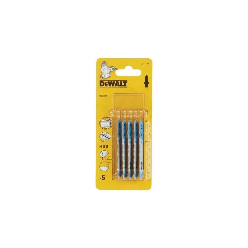 Dewalt DT2160 Συλλογή Λάμες Σέγας για Μέταλλα 76 X 50 X1.2 mm Σετ 5 Τεμ