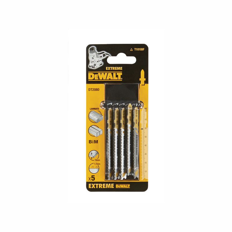 Dewalt DT2080 Συλλογή Λάμες Σέγας για Ανοξίδωτο Ατσάλι 82 mm Σετ 5 τεμ