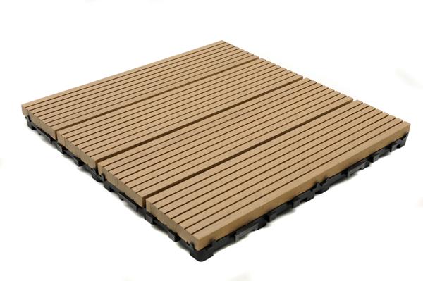 WPC Πλακάκι Δαπέδου DECK 150 OAK Natural 300x300x26mm 12mm