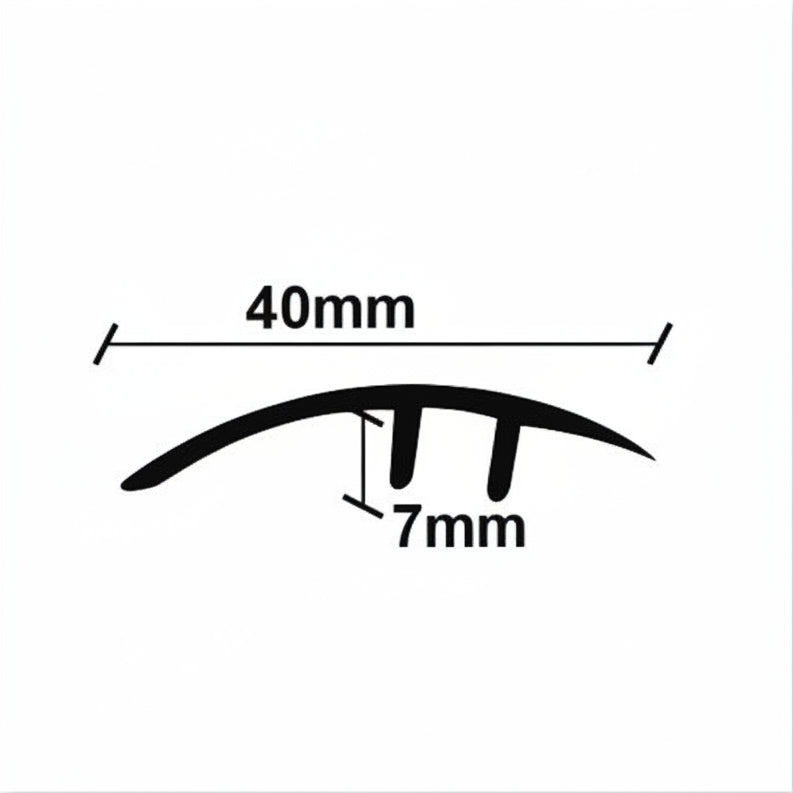 Προφίλ Παρκέ - Laminate Για Μεγάλη Βάση 40mm x 2750mm Ανισόπεδο Χρυσό