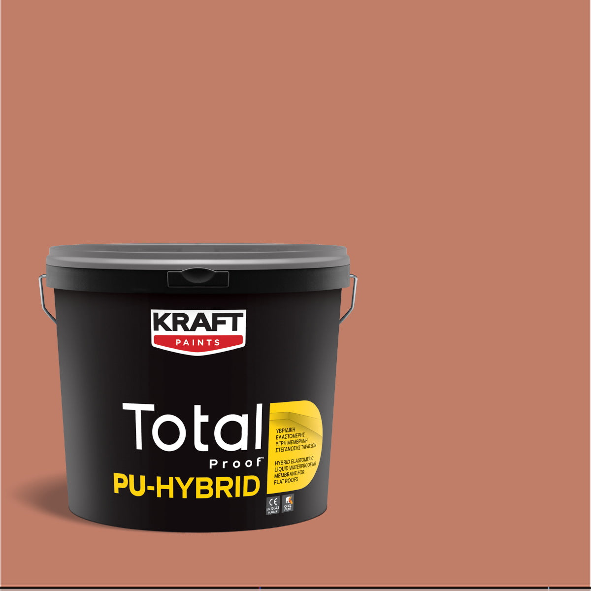 Kraft Total Proof PU Hybrid Υβριδικό Ελαστομερές Μονωτικών Ταρατσών Νέας Γενιάς 106 Brick Red
