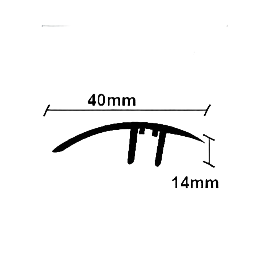 Προφίλ Παρκέ - Laminate Για Μεγάλη Βάση 38mm x 2750mm Ανισόπεδο Ασημί