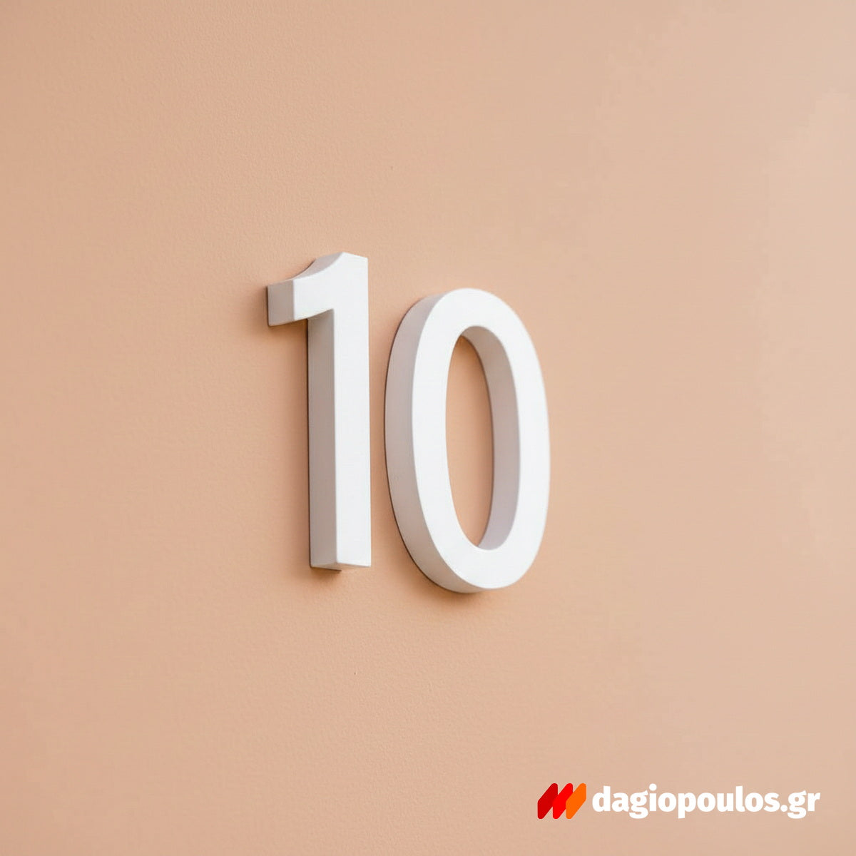 Αριθμοί Κατοικίας Plexiglass Λευκοί