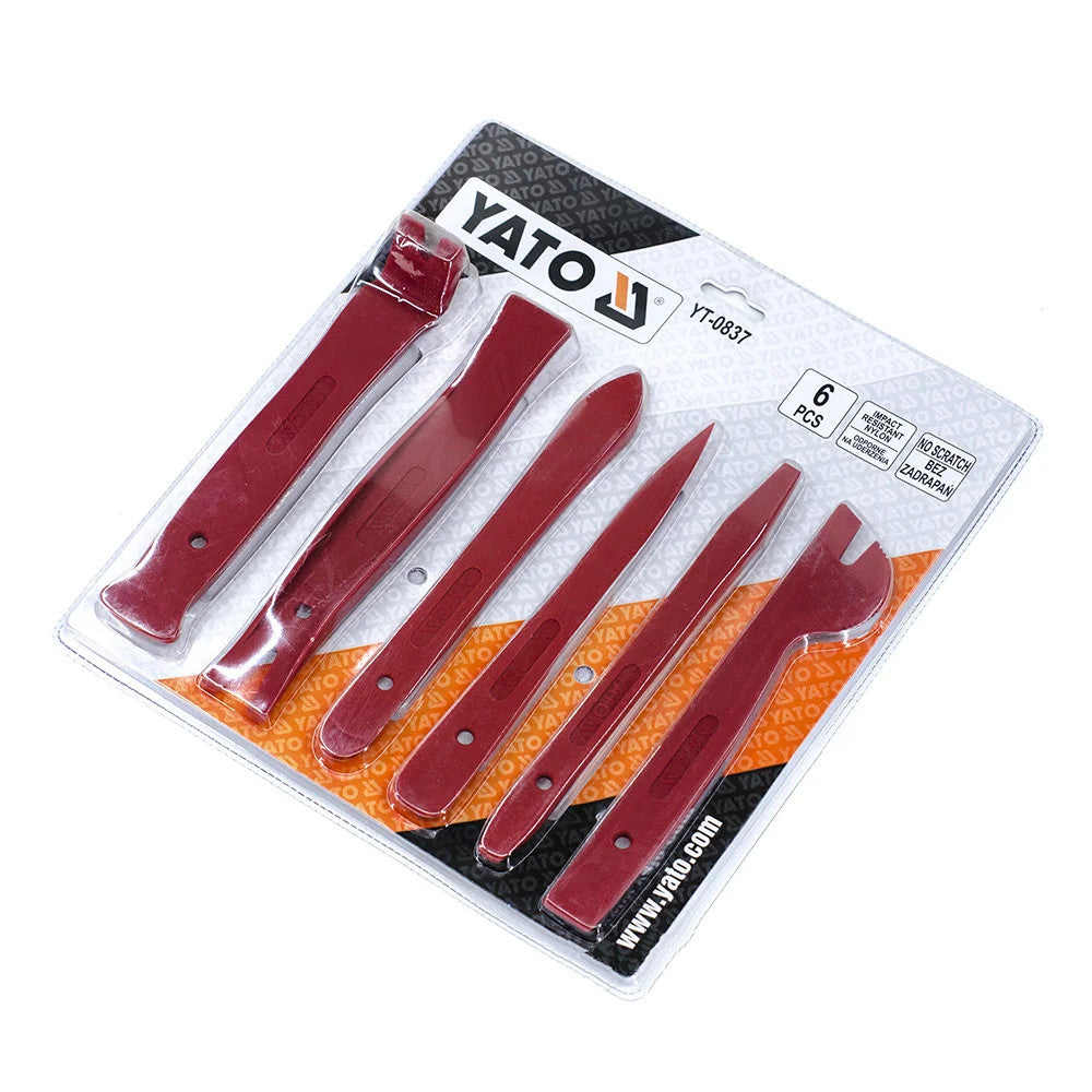 Yato YT-0837 Πλαστικά Εργαλεία Αφαίρεσης Κλιπ & Πλαστικών Βυσμάτων Ταπετσαρίας Αυτοκινήτων Σετ 6 Τεμ