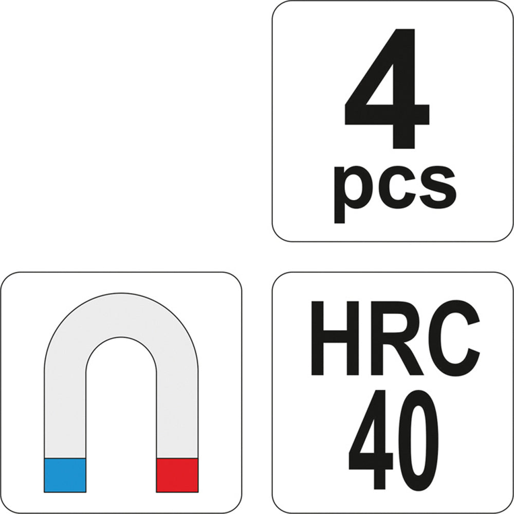 Yato YT-0843 Κατσαβίδια Αγκίστρου Γάντζου Σετ 4 Τεμ