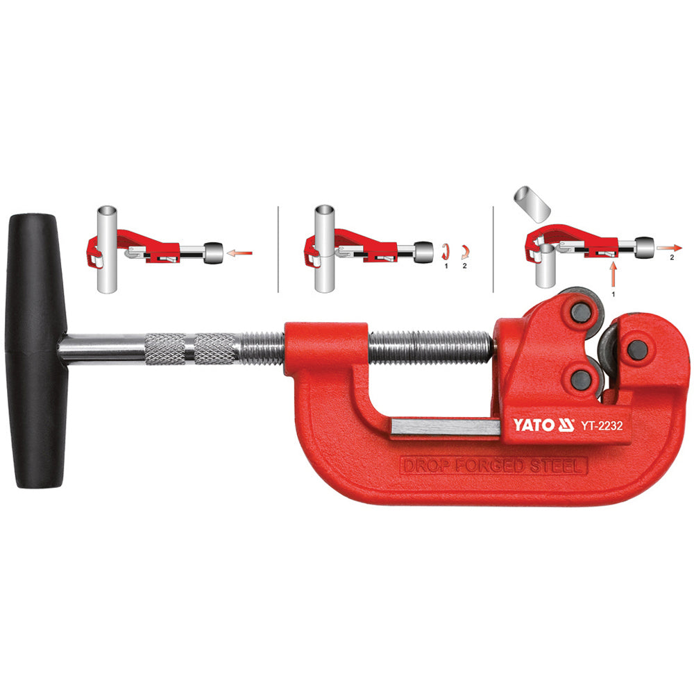 Yato YT-2232 Κόφτης Σωλήνων Χαλκού-PVC (Σωληνοκόφτης) Χειρός Ρυθμιζόμενος 10-40mm