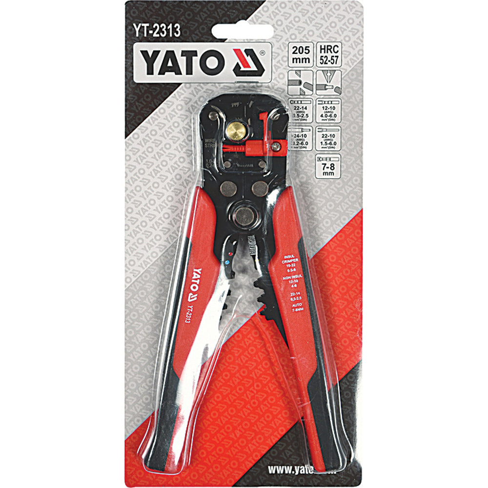 Yato YT-2313 Πρέσα Ακροδεκτών Απογυμνωτής Καλωδίων 205mm