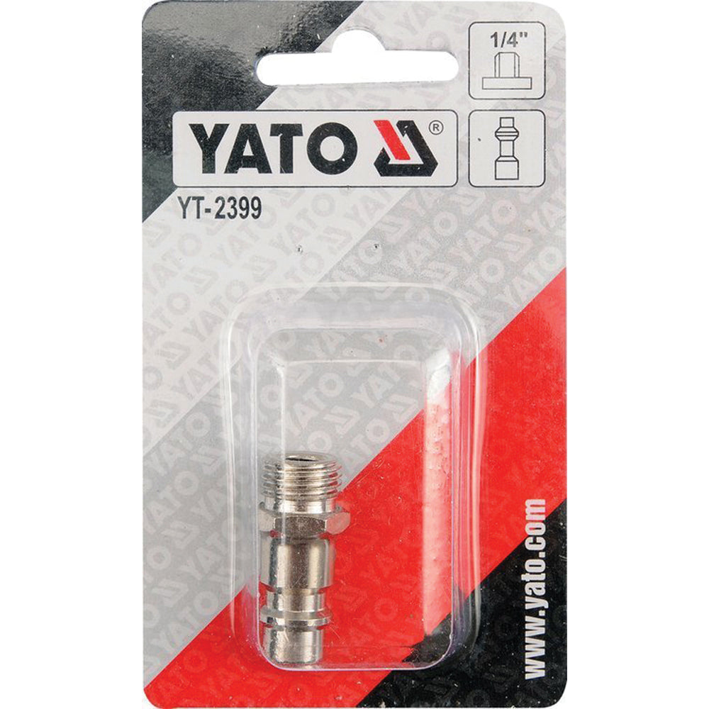 Yato YT-2399 Ταχυσύνδεσμος Αέρος Αρσενικός Με Αρσενικό Βιδωτό 1/4"