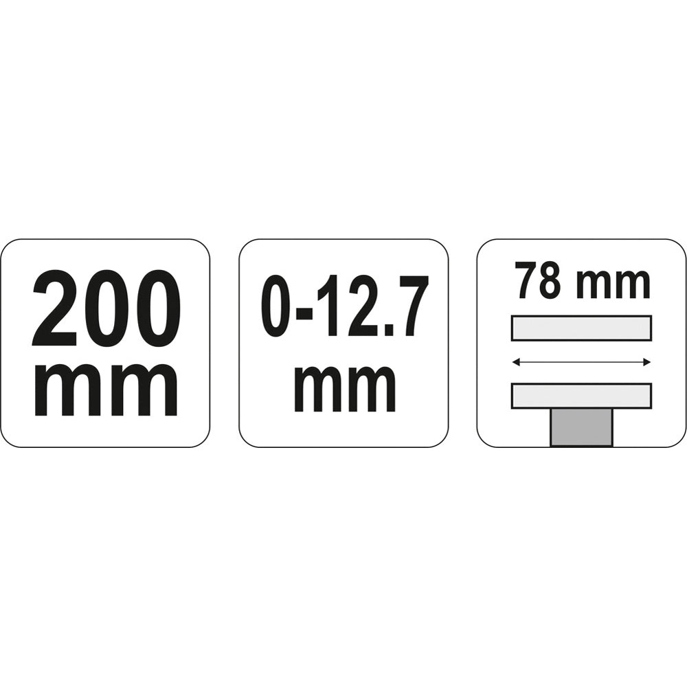 Yato YT-2463 Πένσα Συγκράτησης Τύπου Gripp "Σκύλα" Πλατύ 78-200mm