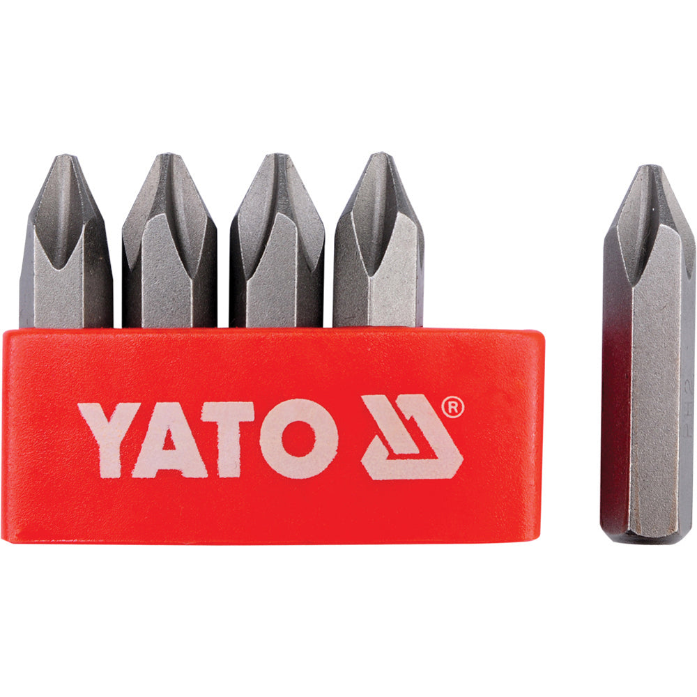 Yato YT-2810 Συλλογή Μύτες Phillips (Σταυρού) Ph.2 Σετ 5 τεμ.