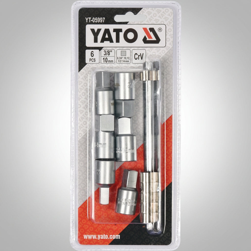 Yato YT-05997 Καρυδάκια Τάπας Λαδιού 3/8" Επαγγελματικά CrV Σετ 6 Τεμ