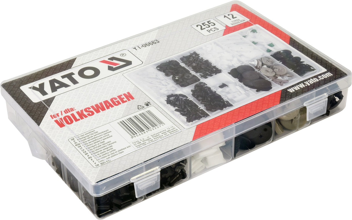 Yato YT-06663 ΚΛΙΠΣ ΑYT/ΤΟΥ VOLKSWAGEN 255PCS