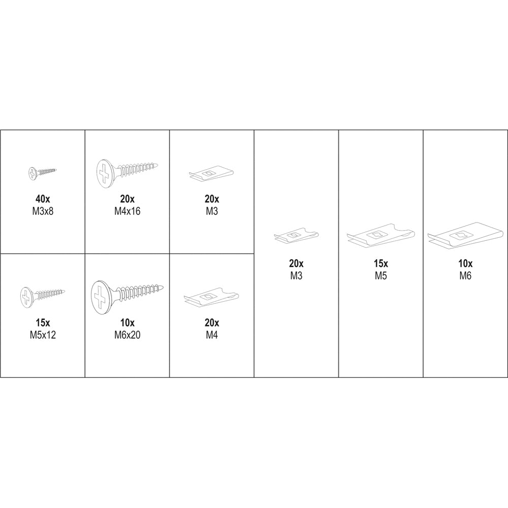 Yato YT-06780 Συλλογή Βίδες - Κλιπς Αυτοκινήτου Σετ 170 Τεμ