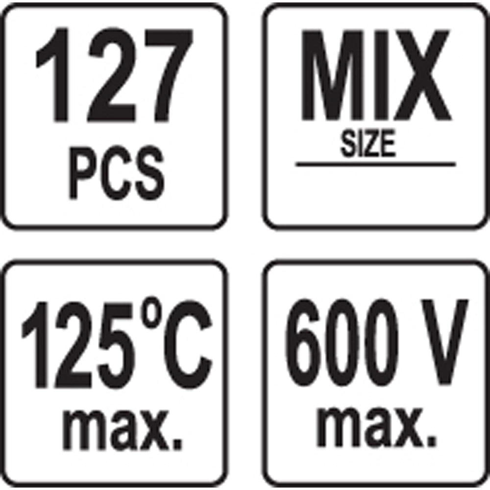YATO - ΣΕΤ 127 ΤΜΧ ΘΕΡΜΟΣΥΣΤΕΛΛΟΜΕΝΑ YT-06866