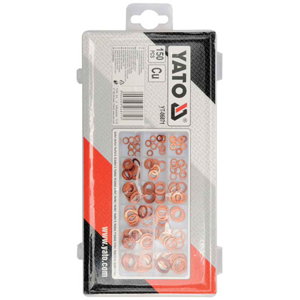 Yato YT-06871 Ροδέλες Χαλκού Σετ 150 Τεμ