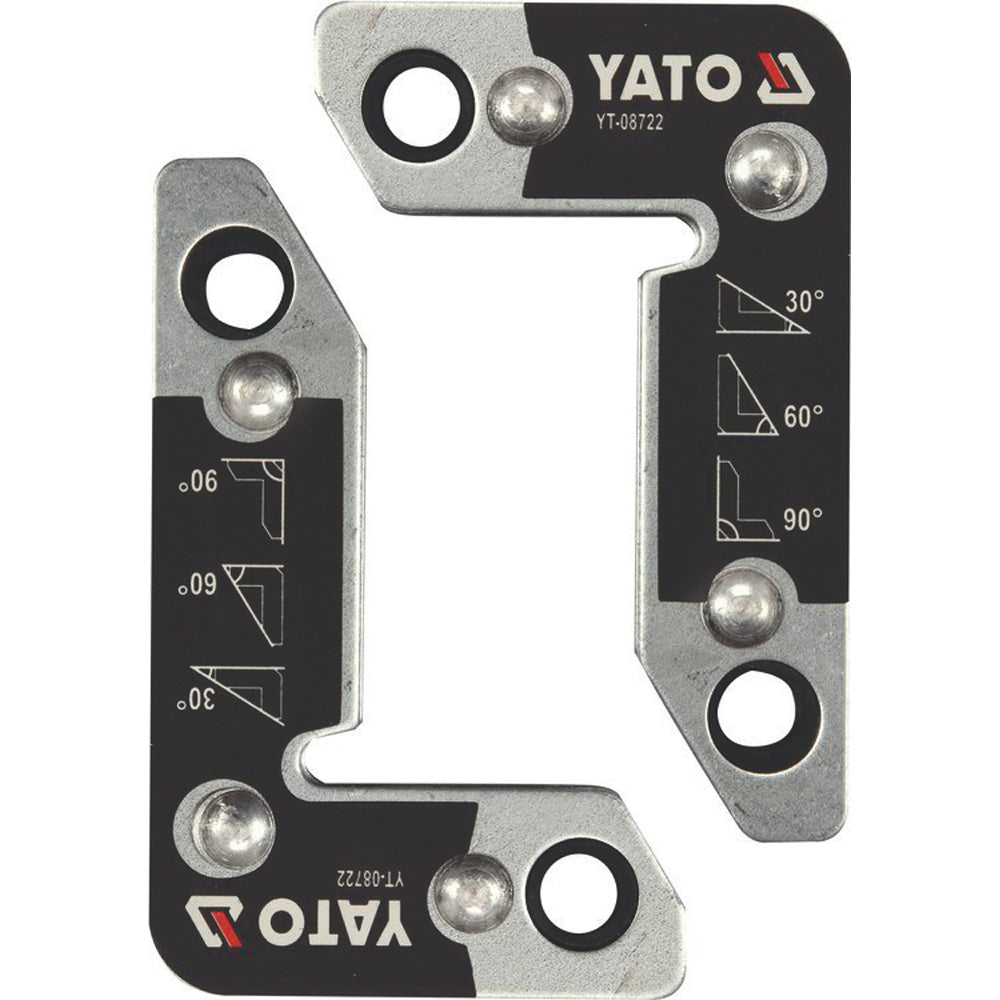 Yato YT-08722 Συλλογή Γωνιές Μαγνήτης Στήριξης Υλικών Για Ηλεκτροσυγκολλήσεις Σετ 2 Τεμ