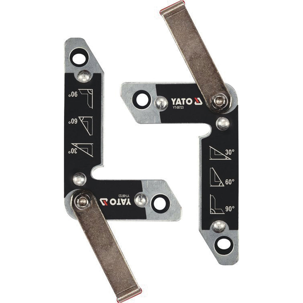 Yato YT-08723 Συλλογή Γωνιές Μαγνήτης Στήριξης Υλικών Για Ηλεκτροσυγκολλήσεις Σετ 2 Τεμ
