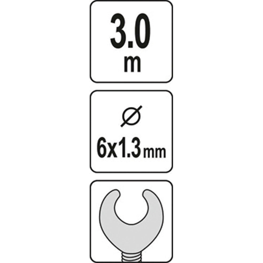Yato YT-25002 Ατσαλίνα Απόφραξης 3Mtr