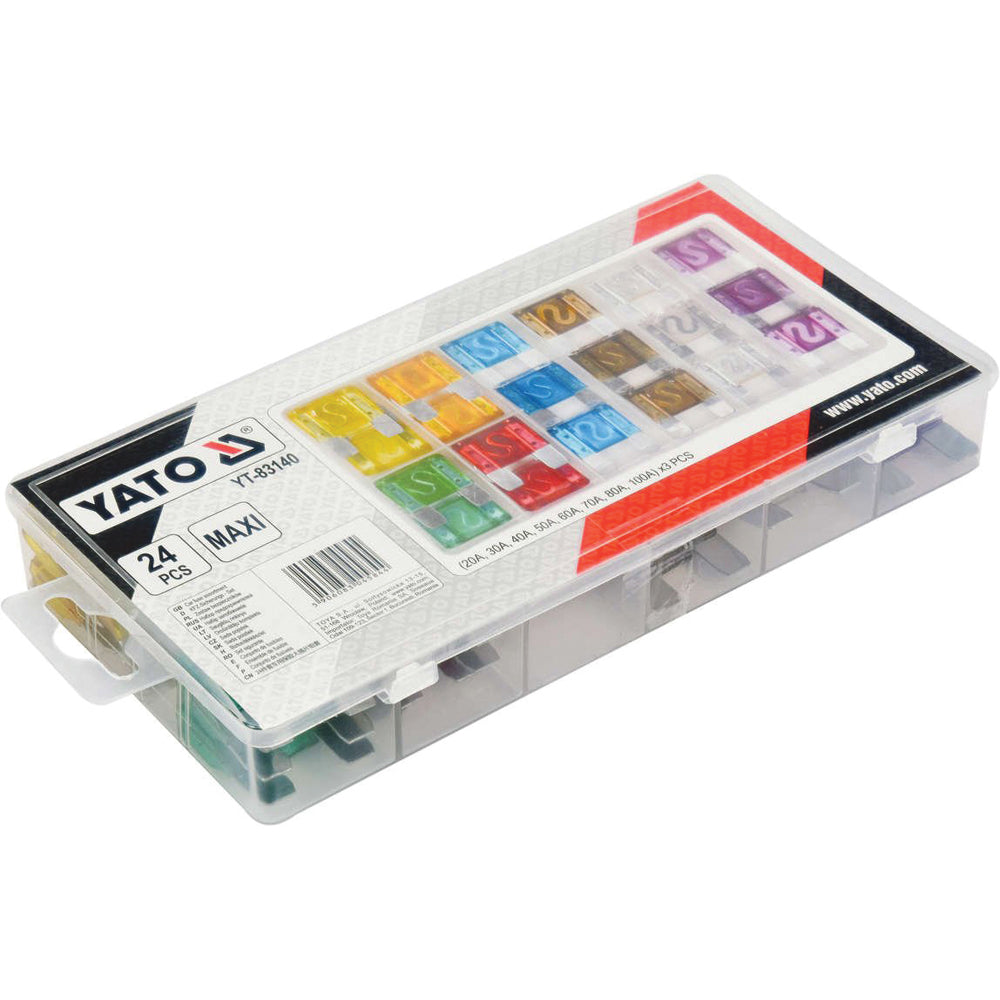 Yato YT-83140 Συλλογή Ασφάλειες Ρεύματος Αυτοκινήτου - Σκάφους Σετ 24 Τεμ
