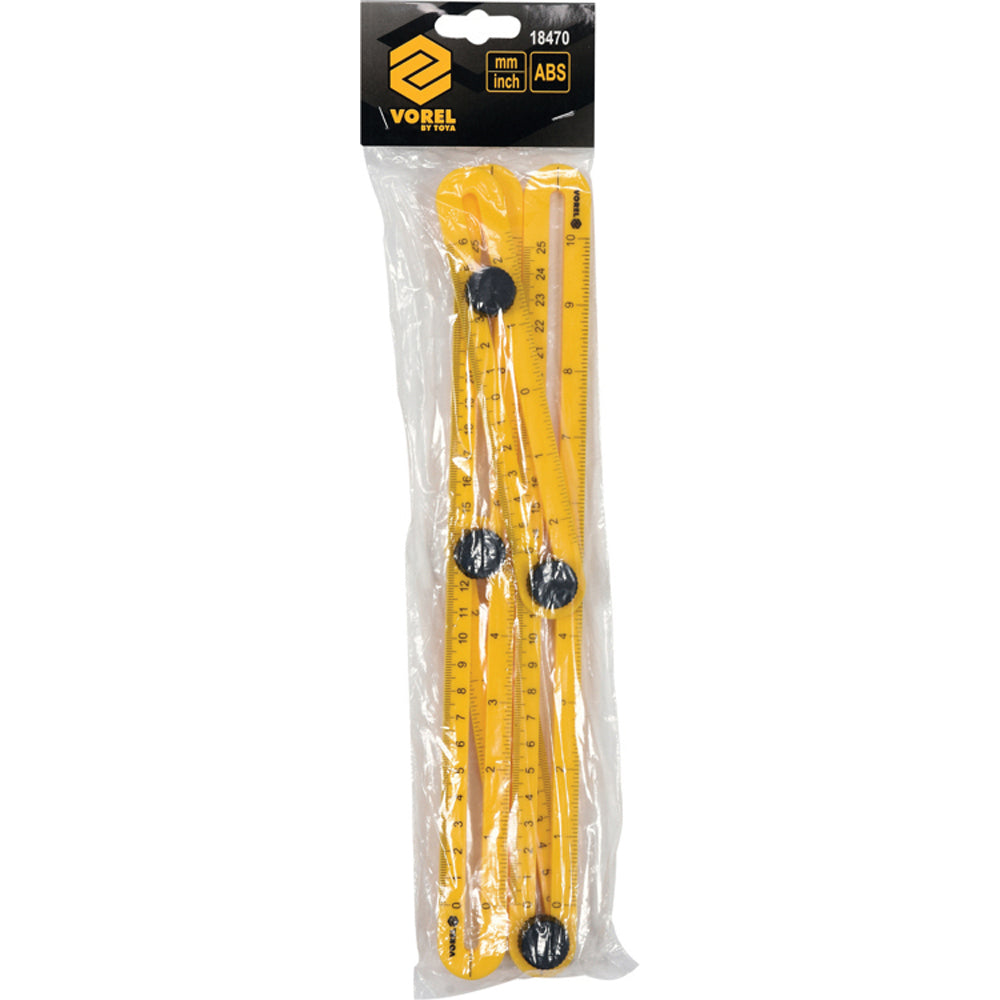 Vorel 18470 Ρυθμιζόμενος Χάρακας Γωνιόμετρο Αντιγραφής & Αποτύπωσης