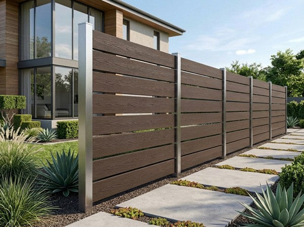 WPC Περίφραξης Premium Walnut 25110 20mm x 120mm x 3600mm