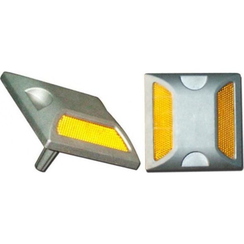 Ανακλαστήρας Οδοστρώματος Μεταλλικός Διπλής Όψης