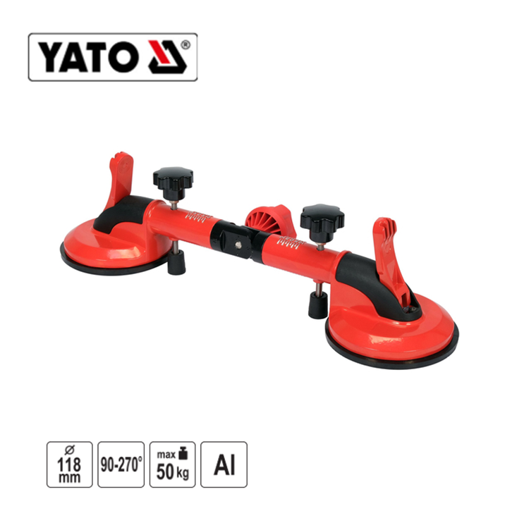 Yato YT-37214 Βεντούζα Τζαμιών Διπλή Ρυθμιζόμενη