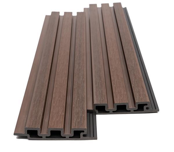 WPC PANEL 2ης ΓΕΝΙΑΣ ΜΕ 3D ΠΗΧΑΚΙΑ 25/147.5mm COFFEE 5530 NewPlan