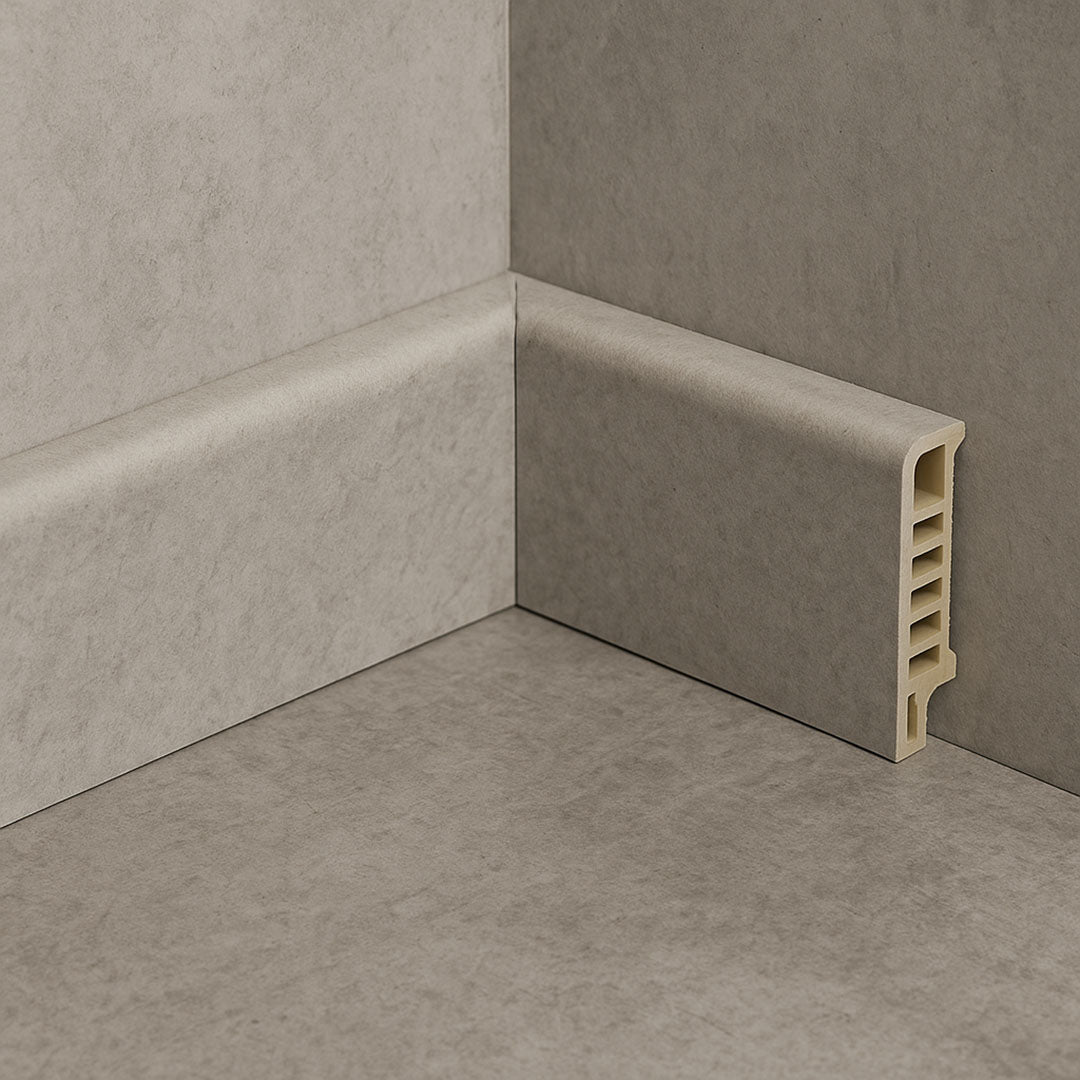 Βινυλικό Περβάζι (Σοβατεπί) Δαπέδων LVT CONCRETE GREY 400757 CLASSIC 70mm 2.4mtr