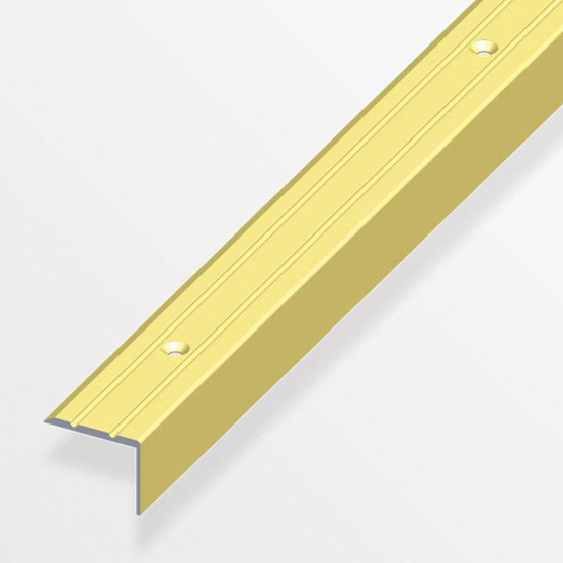 Προφίλ προστασίας σκαλοπατιού βιδωτό από ανοδιωμένο αλουμίνιο Ασημί