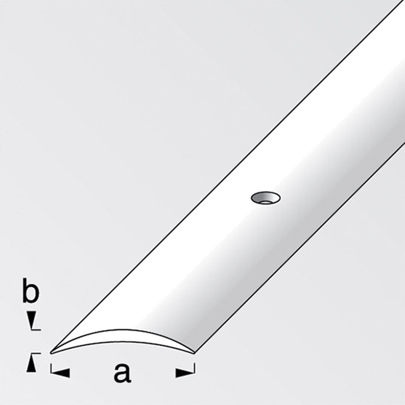 Προφίλ Ένωσης Δαπέδων Βιδωτό Πλαστικό PVC 1mtr ΓΚΡΙ